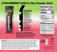 Thumbnail for BODYARMOR Flash IV Electrolyte Packets, Strawberry Kiwi - Zero Sugar Drink Mix, Single Serve Packs, Coconut Water Powder (15 Count)