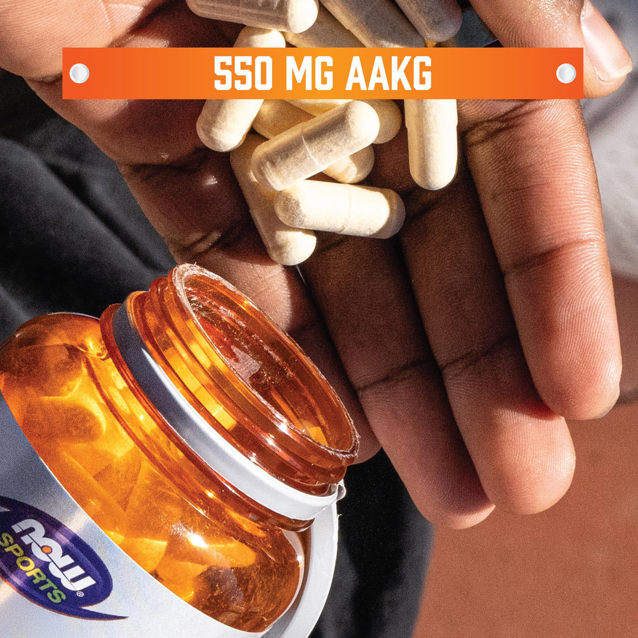 Now Sports AAKG 2200, Arginine, Energy Productuion, 180 Veg Capsules