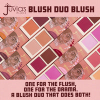 Thumbnail for Juvia's Place Blushed Duo Blush Volume3 - Two Tone Pigmented Buildable Pressed Mineral Powder - Rosy Natural Cheeks Matte Fresh Finish for All Skin Color