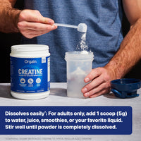 Thumbnail for Orgain Creatine Monohydrate Micronized Powder, 100 Servings, Unflavored, Supports Muscle Growth, Post Workout Recovery and Brain Health, No Artificial Additives, for Men & Women, Vegan