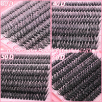 Thumbnail for Lash Clusters Kit, 640 Pcs Eyelashes Clusters Extensions Kit 9-16mm Individual Lashes D Curl Fluffy Wispy False Eyelashes Thin Band with Bond Seal Tweezers Brush DIY (30D+40D+50D+60D Kit 9-16mm)
