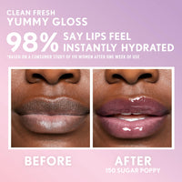 Thumbnail for COVERGIRL Clean Fresh Yummy Lip Gloss, Sheer, Natural Scents, Vegan Formula - 150 Sugar Poppy, 0.33 fl oz