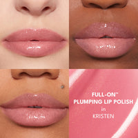 Thumbnail for Buxom Full-On Plumping Lip Polish, Tinted Lip Plumper Gloss with Peptides & Vitamin E, High-Shine Lip Gloss that Nourishes, Vegan, AR Kristen (Petal Pink Shimmer)