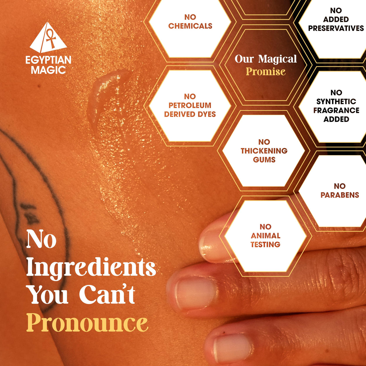 Egyptian Magic - All Purpose Face, Body, and Dry Skin Moisturizing Cream, Skin Protectant for Women & Men, Eczema Care Healing Balm, Scar Treatment, Stretch Marks, and Tattoo Aftercare, 4oz Jar