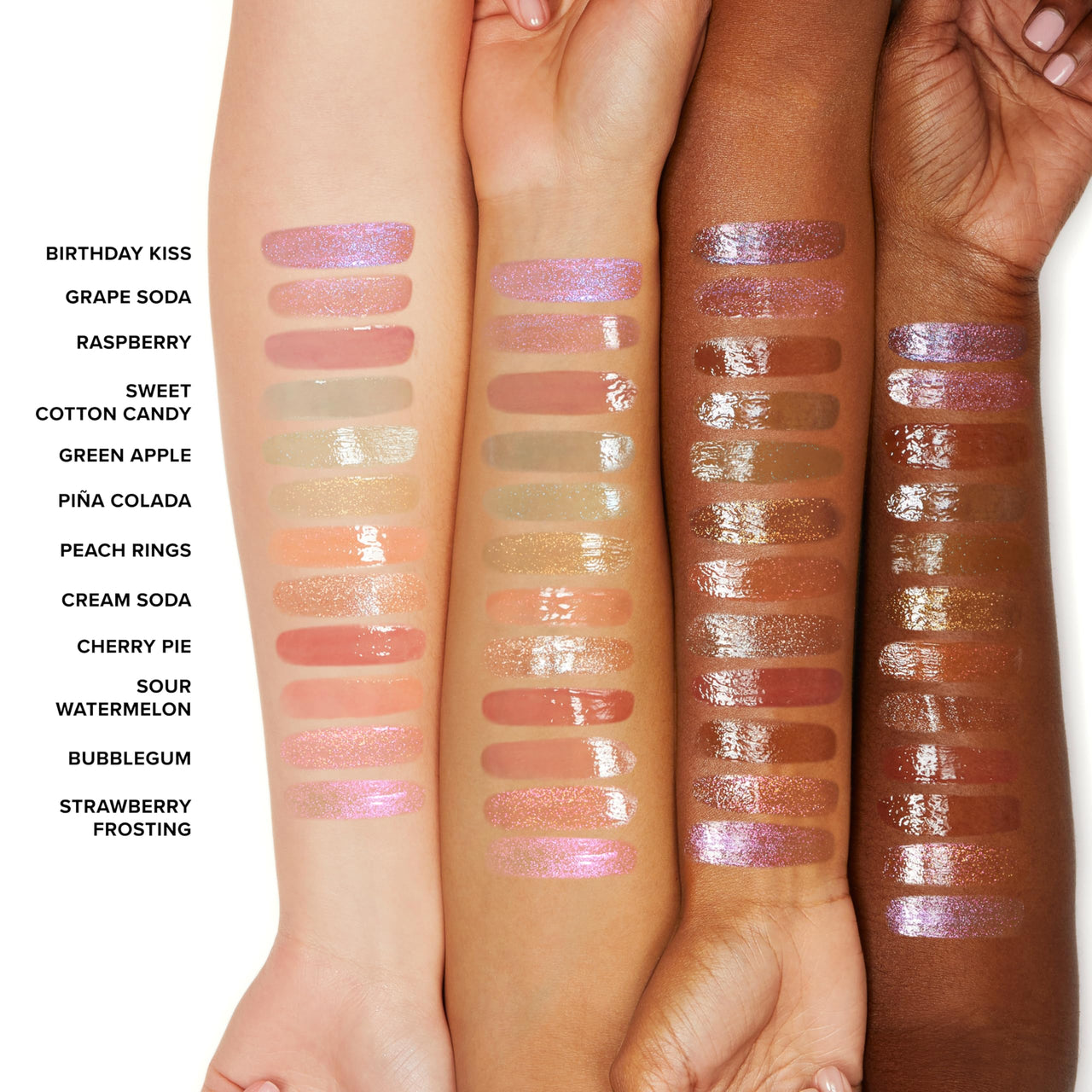 Too Faced Kissing Jelly Lip Oil + Gloss | Hydrating Lip Serum Treatment with Jojoba Oil for Instant Moisture and Glossy Shine, 0.15 Fl Oz, Peach Rings