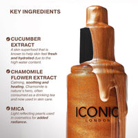 Thumbnail for ICONIC LONDON Prep-Set-Glow | Hydrating + Setting + Glowing Spray, 3-in-1 Formula for a Dewy, Radiant Finish, Cruelty-Free, Vegan Makeup, 4.22 Fl oz
