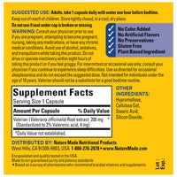 Thumbnail for Nature Made Valerian Root for Sleep Support, Melatonin Free Sleep Aid for Adults, 30 Valerian Root Capsules, 30 Day Supply