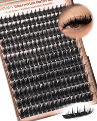 Thumbnail for Goddvenus Manga Lash Clusters With Spikes Wispy Cluster Eyelash Extensions Fluffy Anime Eyelashes Clusters Reusable Faux Mink Fairy Individual Lash Extension (D Curve 12-18mm 204 pieces)