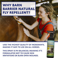 Thumbnail for EQyss Barn Barrier Natural Fly Repellent Spray, 32 Ounce