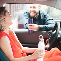 Thumbnail for Aladdin Chilled Thermavac Stainless Steel Water Bottle 0.55L Snowflake White – Insulated Metal Water Bottle - Keeps Cold for 9 Hours - BPA-Free Thermos Flask - Leakproof - Dishwasher Safe