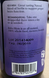 Thumbnail for Dr. Christopher's Kid-e-Mem Extract 2 oz.