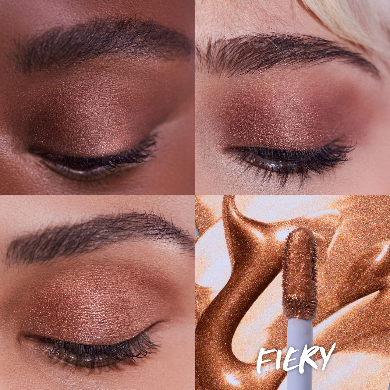 Kosas 10-Second Eye Gel Watercolor Eyeshadow: Moisturizing and Brightening Shimmer Eyeshadow - Fiery