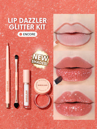 Thumbnail for SHEGLAM Lip Dazzler Glitter Kit Long-Lasting Glitter Lip Gloss Sexy Super Stay Non-Sticky Shiny Liquid Kit Lipstick Y2K-Encore