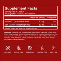 Thumbnail for SiderAL Forte Sucrosomial Iron Supplement for Women and Men - Clinically Proven to Increase Levels without Side Effects, Gentle on Stomach, 7x Higher Absorption for Anemia & Energy, Vitamin C, 30ct