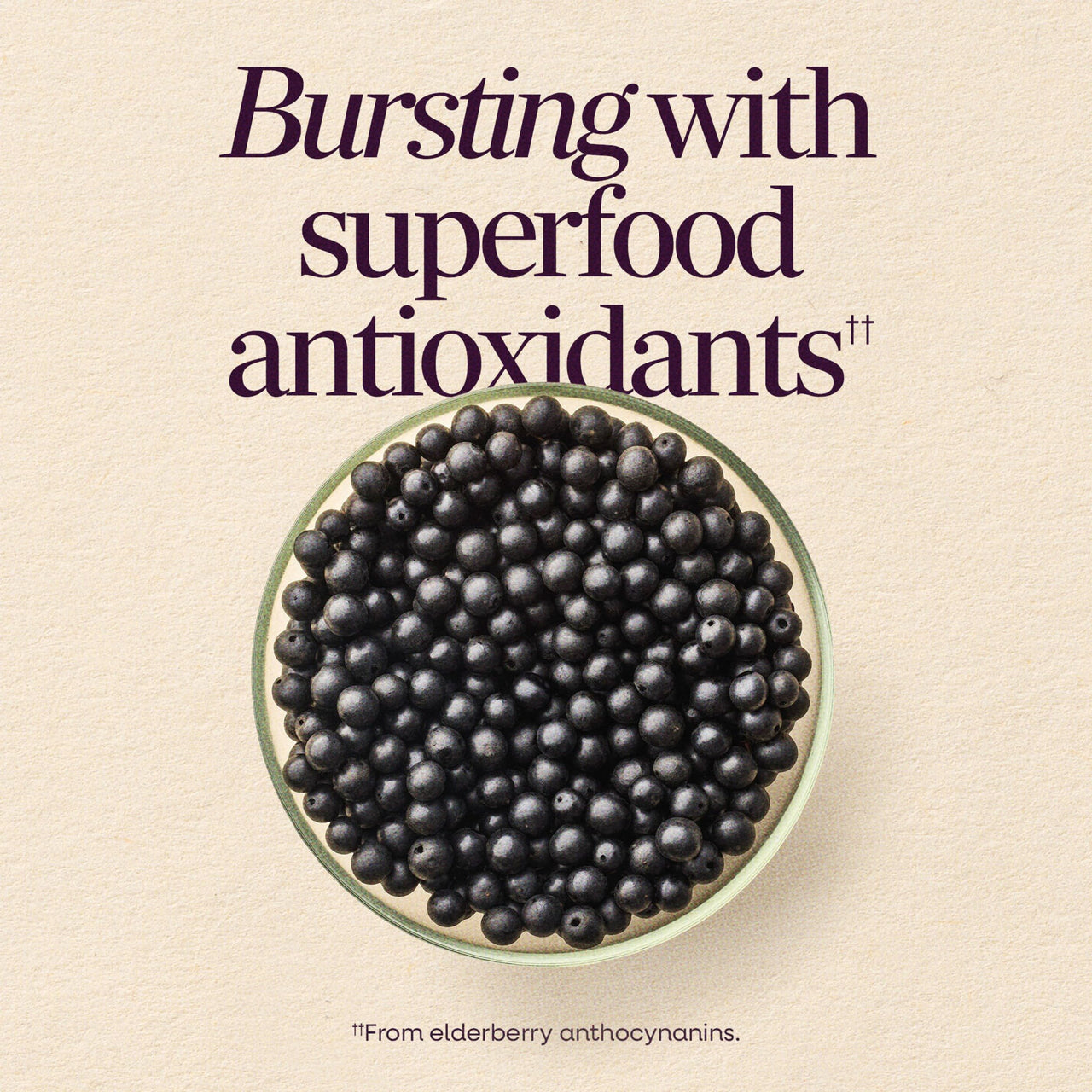 Nature’s Way Sambucus Elderberry Immune Gummies, Daily Immune Support for Kids and Adults*, with Vitamin C, Vitamin D3, Zinc, Gluten Free, Vegetarian, 60 Gummies (Packaging May Vary)