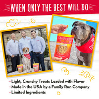 Thumbnail for Charlee Bear Crunch Grain Free Dog Treats, Peanut Butter and Banana, 8 Ounce Resealable Bag, Low Calorie Training Treats for Dogs, Limited Ingredient, Healthy, Crunchy Dog Snacks, Made in USA