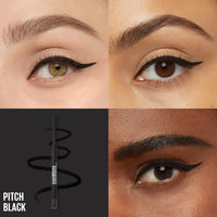 Thumbnail for Maybelline Tattoo Studio Automatic Gel Pencil Waterproof Eyeliner, Blendable, Smudge Resistant, Matte Eyeliner For Up To 36HR Wear, Pitch Black (Smokey Black), Packaging May Vary