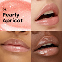 Thumbnail for Kiko Milano 3D Hydra Lip Gloss – High Shine, Hydrating, Plumping, Non-Sticky, Moisturizing Lip Makeup – 03 Pearly Apricot – 6.5ml