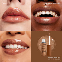 Thumbnail for NYX PROFESSIONAL MAKEUP Butter Gloss Bling Lip Gloss, Non Sticky and Shiny Vegan Lip Makeup - Shimmer Down