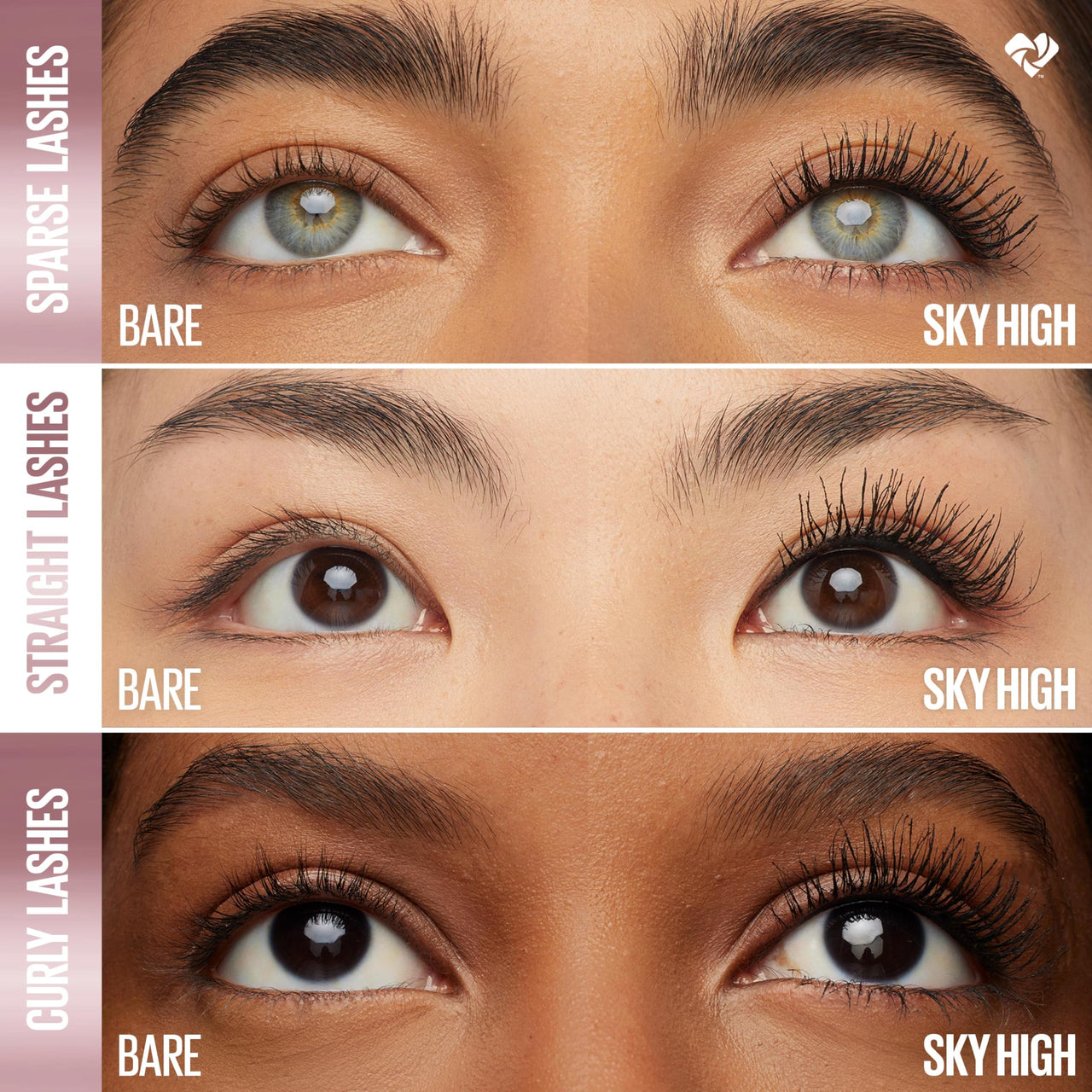 Maybelline Lash Sensational Sky High Mascara Makeup, Volumizing, Lengthening, Defining, Curling, Multiplying, Buildable, Washable Formula, Burgundy Haze, 1 Count