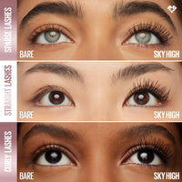 Thumbnail for Maybelline Lash Sensational Sky High Glitter Mascara, Diamond Effect Eye Makeup for Lashes and Brows, Washable, Space Diamond, 1 Count