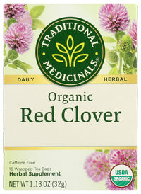 Thumbnail for Traditional Medicinals, Tea Herbal Red Clover Organic, 16 Count