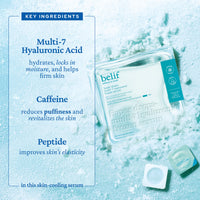 Thumbnail for belif Super Drops Multi-7 Hyaluronic Frozen Serum - Hydrating, Soothing, Depuffing Serum with Peptides & Caffeine, Enhances Skin Elasticity, Korean Skincare, 5mlx9EA