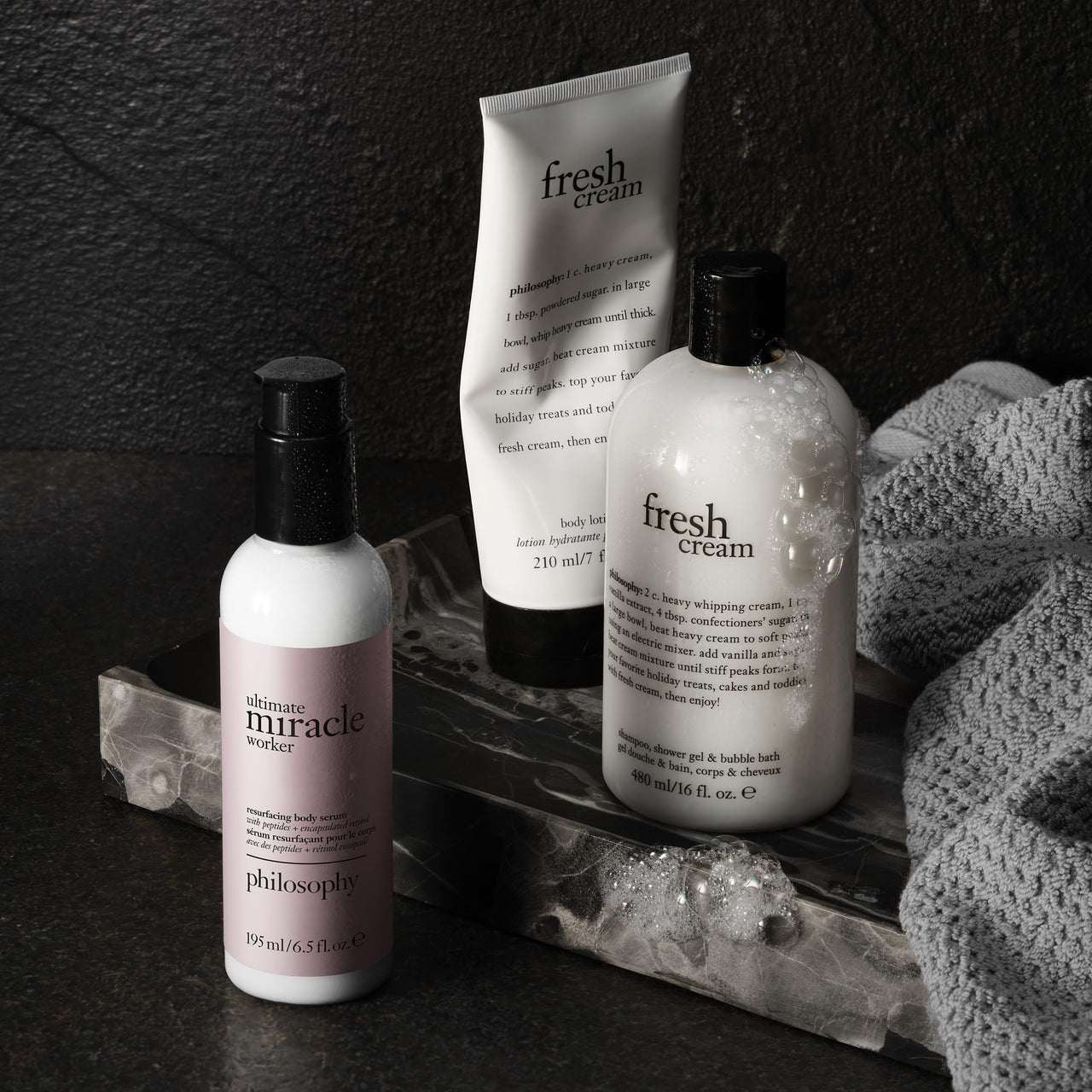 philosophy fresh cream body lotion - with notes of vanilla, heliotrope & tonka bean - 7 fl oz