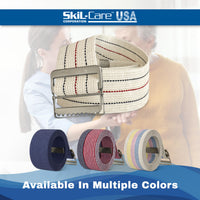 Thumbnail for Skil-Care Cotton Gait Belt, Pinstripe, Metal Buckle, 72