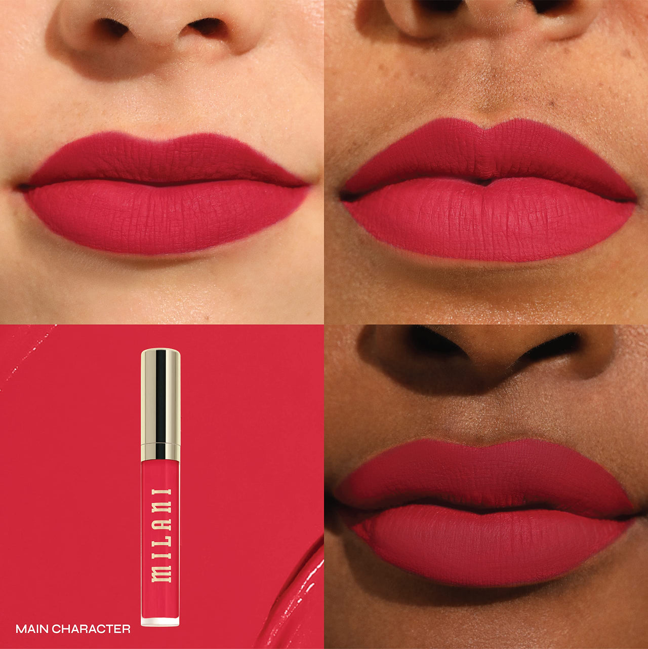 Milani Stay Put Longwear Liquid Lipstick - Smudge-Proof, Kiss-Proof, and Fade-Resistant Formula for All-Day Wear - Main Character
