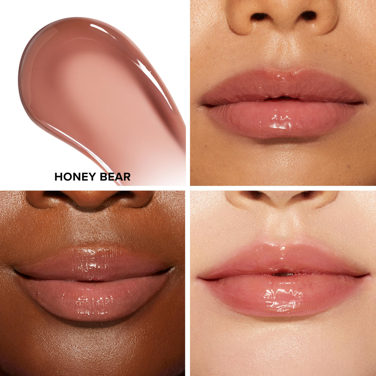 Too Faced Lip Injection Maximum Plump Extra Strength Lip Plumper Gloss | Hydrating, Volumizing, + Plumping, 0.14 Fl Oz, Honey Bear (Light Nude)