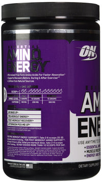 Thumbnail for Optimum Nutrition Essential Amino Energy Concord Grape - 30 Servings, 9.5 oz