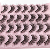 Thumbnail for False Eyelashes 14mm Faux 3D Mink Lashes Natural Look Cat Eye Wispy Lashes Pack by Kiromiro, 14 Pairs