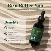 Thumbnail for Global Healing - Organic Vitamin B12 5000 MCG Sublingual Liquid - Methylcobalamin, Hydroxo Blend & More - Methylated Drops for Adults - Vegan, Non-GMO, VIT B12, Vitamins Supplement (2 Oz)