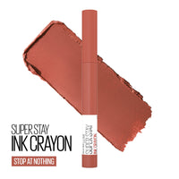 Thumbnail for Maybelline Super Stay Ink Crayon Matte Longwear Lipstick Makeup, 160 Stop At Nothing, 0.04 oz