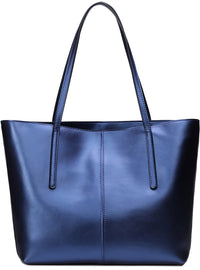 Thumbnail for Covelin Women's Handbag Genuine Leather Tote Shoulder Bags Soft Hot Blue