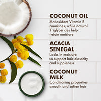 Thumbnail for Shea Moisture 100% Virgin Coconut Oil Leave-in Treatment, Shine Curly and Tame Frizz for Tangle-Free Hair, All Natural certified Organic, 8 Ounce