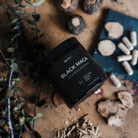 Thumbnail for 40,000mg 40x Strength Organic Black Maca Root w. Ashwagandha - #1 Highest Potency Black Maca Root Capsules for Men Supplement 40:1 Extract - 100% Pure Maca Peruana, Maca Powder Pills, Gelatinized