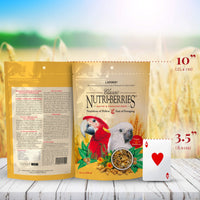 Thumbnail for LAFEBER'S Classic Nutri-Berries Pet Bird Food, Made with Non-GMO and Human-Grade Ingredients, for Macaws and Cockatoos, 10 oz