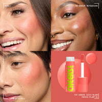 Thumbnail for NYX PROFESSIONAL MAKEUP Fat Cheeks Liquid Blush, Buildable, Dewy Blush with Long-Lasting 12HR Wear - Papaya Plump (Soft Rose)