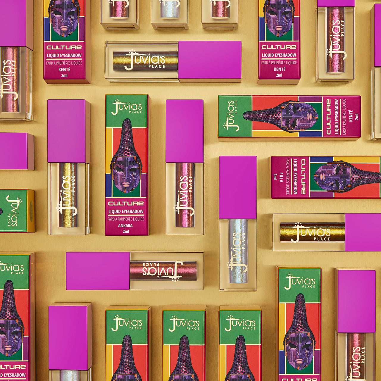 Juvia's Place Culture Duochrome Liquid Eyeshadow - Multi-colored Glitter Liquid Eye Makeup for Shine, Sparkly Makeup for Eyes, Women's Glitter Makeup Kit Addition (Fula)