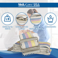 Thumbnail for Skil-Care Cotton Gait Belt, Pastel Stripe Design, Gait Belt for Seniors, 72” L x 2” W, Secure Metal Buckle, Durable Cotton Webbing Transfer and Physical Therapy Belt, 252072
