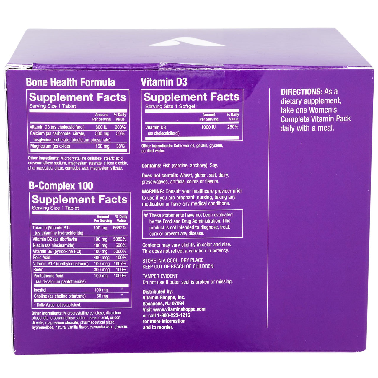 The Vitamin Shoppe Women's Vitamin Pack (30 Packets)