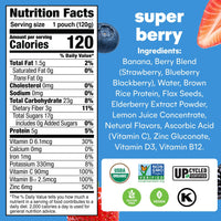 Thumbnail for Noka Organic Super Berry Superfood Smoothie 4Pk, 4.22 Oz