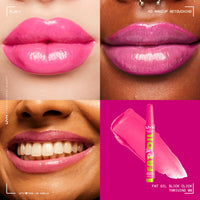 Thumbnail for NYX PROFESSIONAL MAKEUP Fat Oil Slick Click, Lightweight, Buildable, Pigmented Vegan Lip Balm - Thriving
