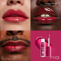 Thumbnail for NYX PROFESSIONAL MAKEUP This Is Milky Gloss, Lip Gloss with 12 Hour Hydration, Vegan - Malt Shake (Warm Red)