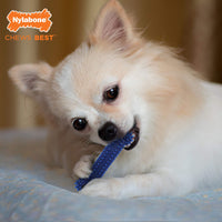 Thumbnail for Nylabone Original Bone Flexi Chew Toy for Dogs, Dog Toys for Moderate Chewers, Dog Chew Bones, Chicken & Original Flavor, For X-Small Dogs - Up to 15 lbs, 3 Pack
