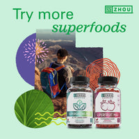 Thumbnail for Zhou Organic Daily Greens Powder - Greens Superfood Powder for Juice, Smoothie, Super Food Drink Mix with Spirulina & Kale, Vegetables Supplement - Green Apple Flavor, 5 oz (30 Servings)