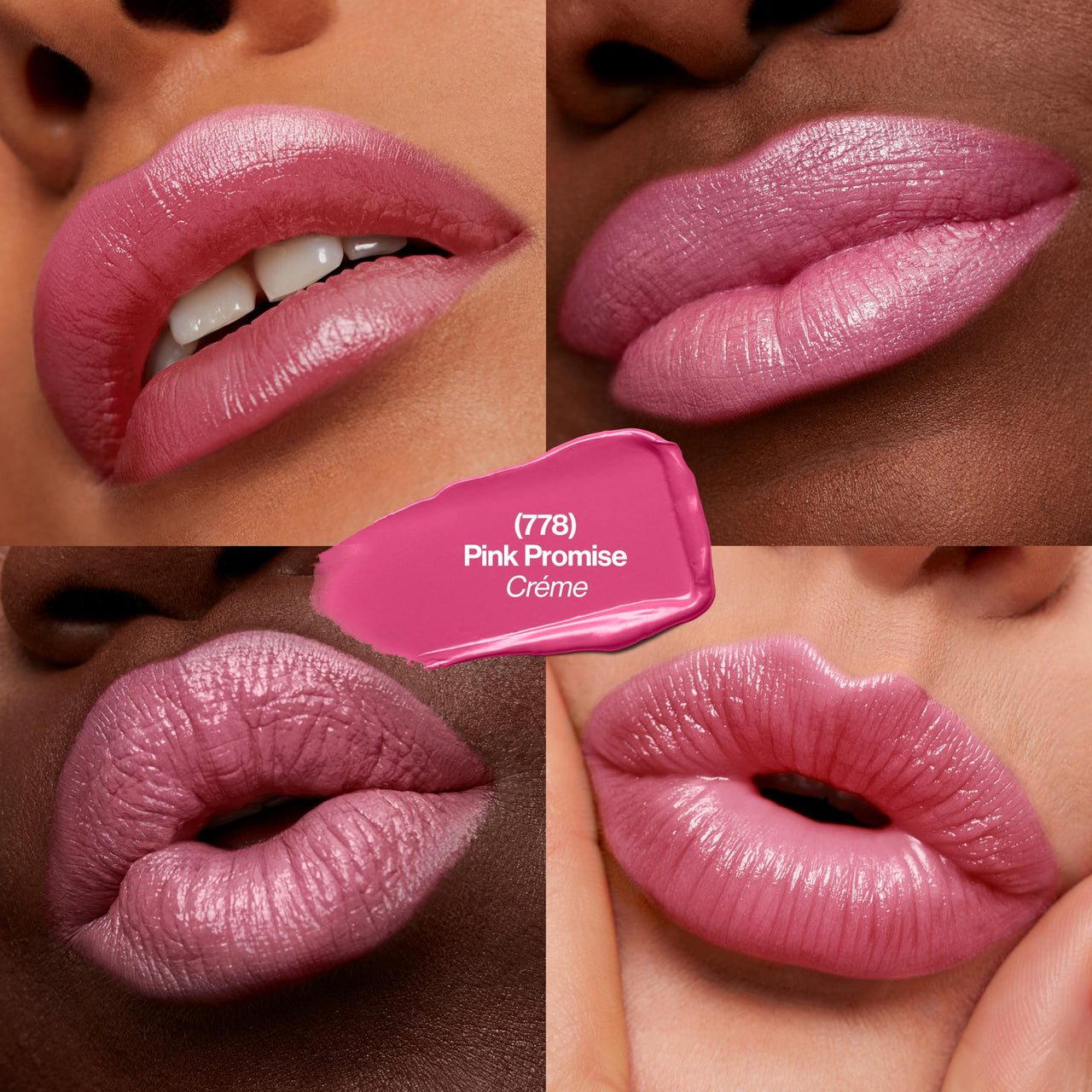 Revlon Super Lustrous Lipstick, Creamy Formula For Soft, Fuller-Looking Lips, Moisturized Feel, 778 Pink Promise, 0.15 oz