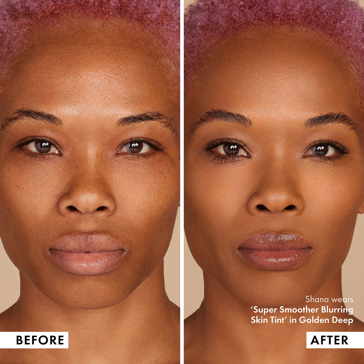 ICONIC LONDON Super Smoother Blurring Skin Tint | Light to Medium Coverage, Hydrating, Ultra-Lightweight Tinted Moisturizer, Cruelty-Free, Vegan Makeup (Golden Deep) 1.01 Fl oz